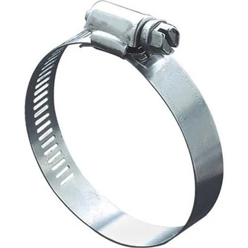 Stainless Steel Hose Clamp - Color: White