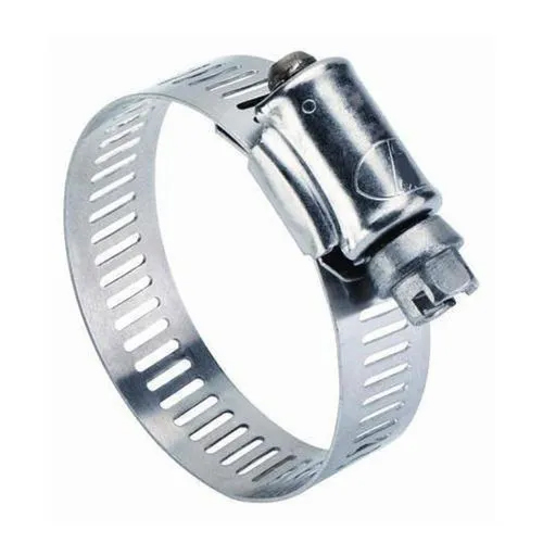 Stainless Steel Hose Clamp - Color: White