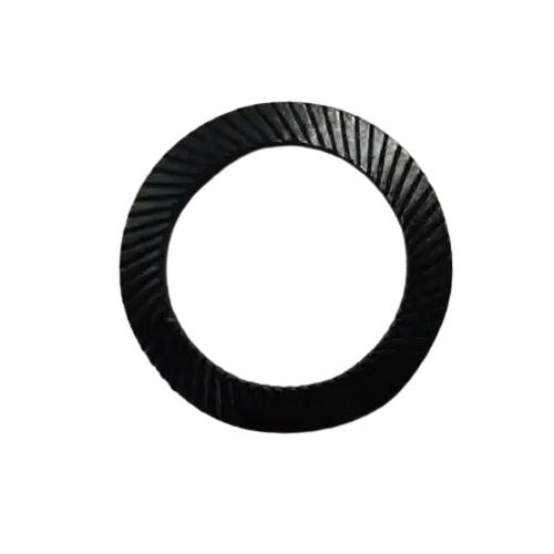 Mild Steel Serrated Washer - Color: Black