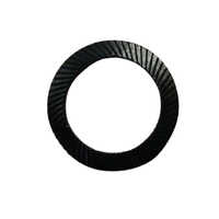 Mild Steel Serrated Washer - Color: Black