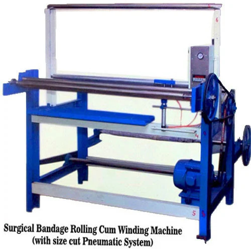 Surgical Bandage Rolling And Gauze Machine - Color: Blue