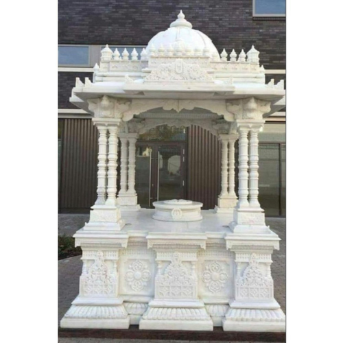 Lovely Makrana carved marble mandir