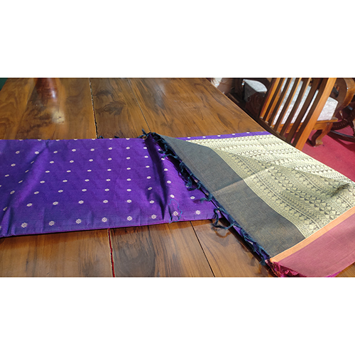 Pure Cotton Hand Weaved Saree - Color: Multicolor