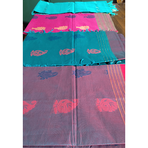 Cotton Handwoven Soft Saree - Color: Multicolor
