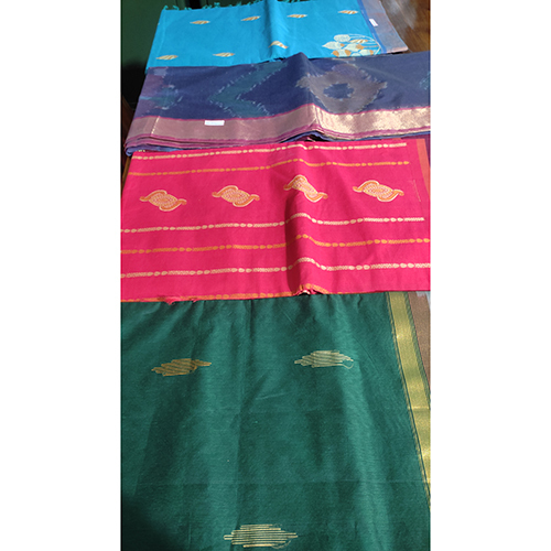 Premium Quality Cotton Saree - Color: Multicolor