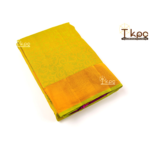 Lemon Yellow Pure Kanchipuram Silk Saree - Design: Premium