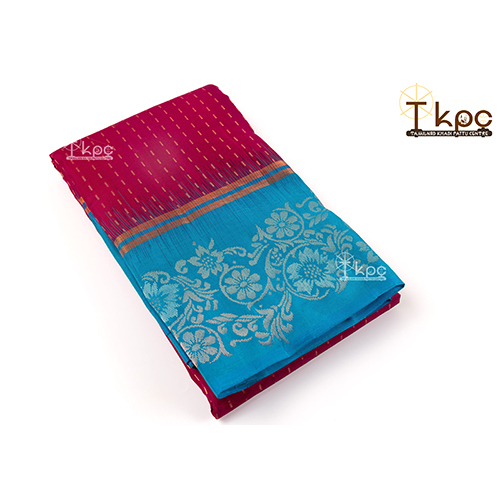 Printed Kanchipuram Silk Saree - Color: Multicolor