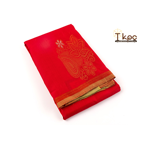 Ladies Kanchipuram Designer Saree - Color: Red