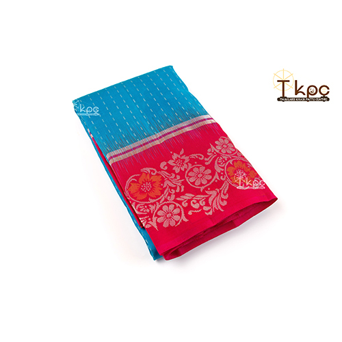 Pure Handloom Kanchipuram Silk Saree - Color: Multicolor