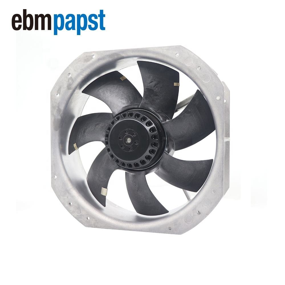 ebmpapst W2E250-HQ52-12 FJ28082MAB 280X280X80mm 230V AC Full Metal High Temperature Cabinet Axial Cooling Fan Wind Power