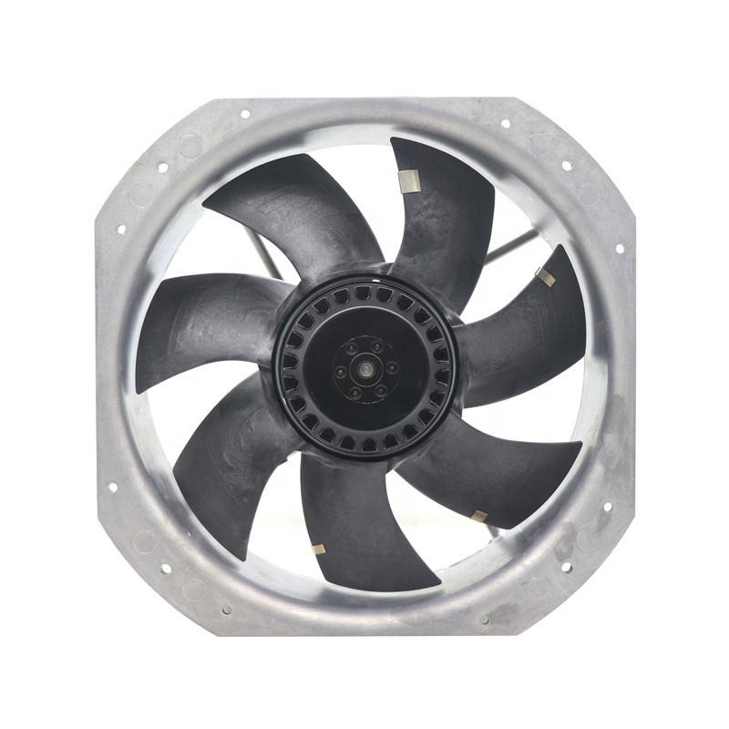 ebmpapst W2E250-HQ52-12 FJ28082MAB 280X280X80mm 230V AC Full Metal High Temperature Cabinet Axial Cooling Fan Wind Power