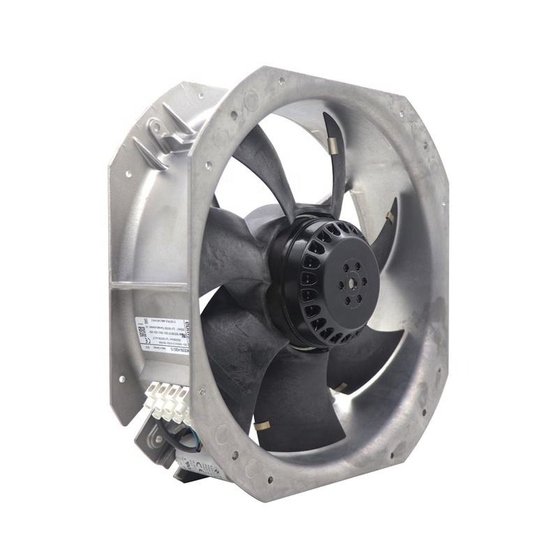 ebmpapst W2E250-HQ52-12 FJ28082MAB 280X280X80mm 230V AC Full Metal High Temperature Cabinet Axial Cooling Fan Wind Power