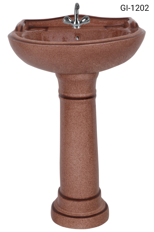 Bathroom sink with base