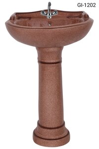 Bathroom sink with base