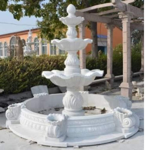 Designer Outdoor Marble Fountain