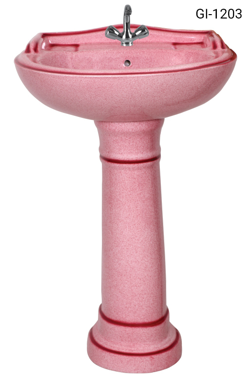 Sink with pedestal