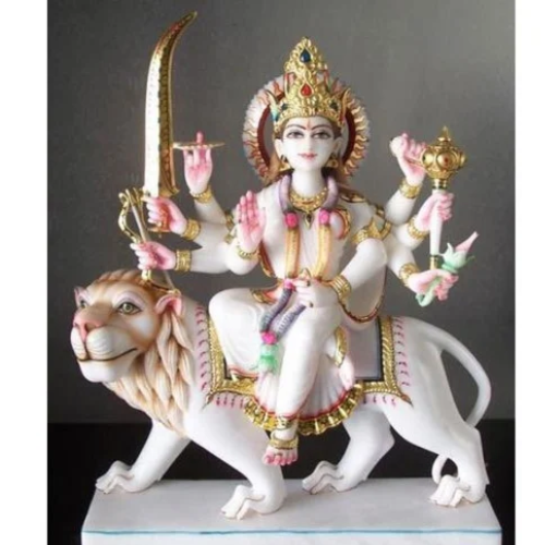 Marble Durga Maa Statue