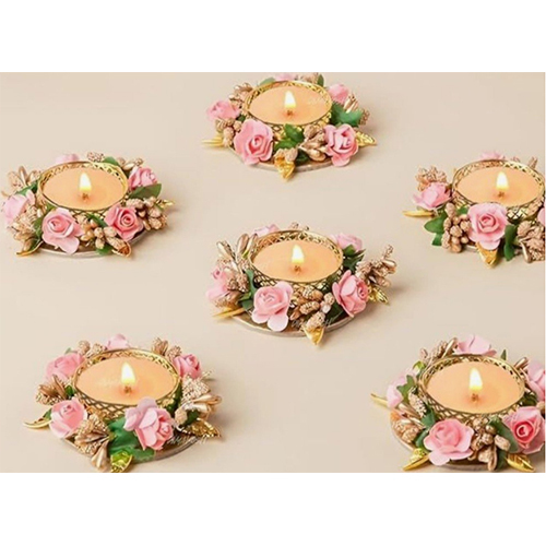 Diwali Tea Light Candle Holders - Color: Multicolor