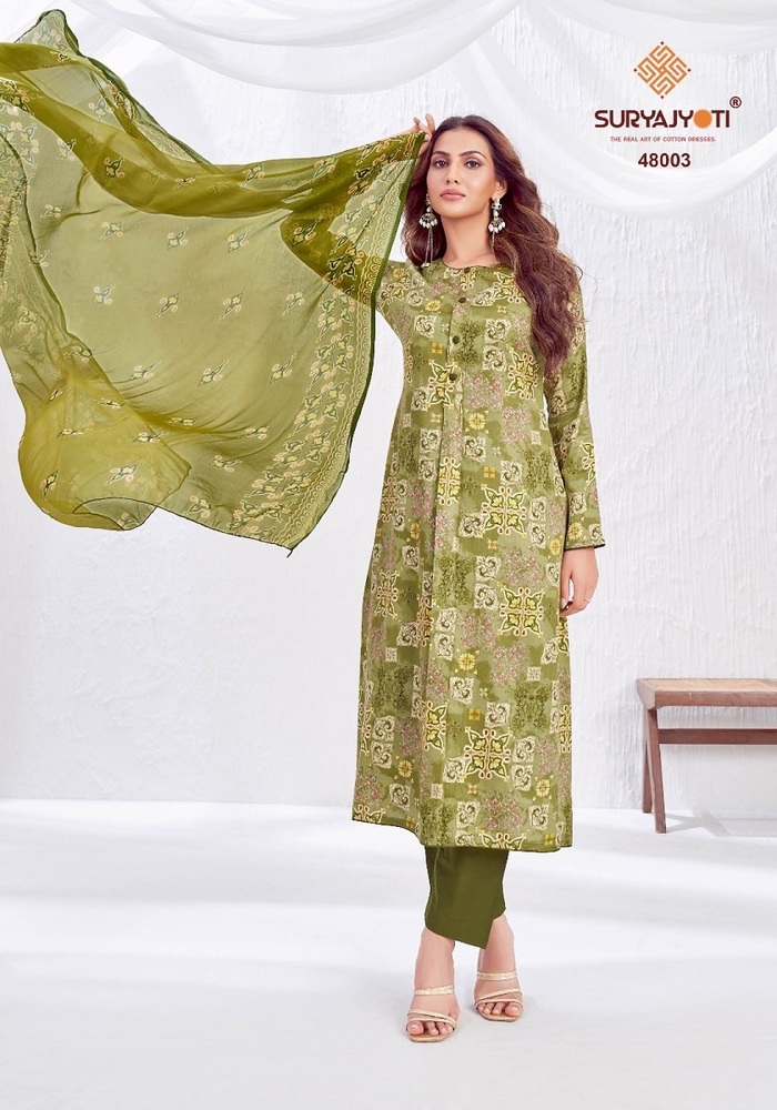Suryajyoti Naisha Vol-48  Dress Material