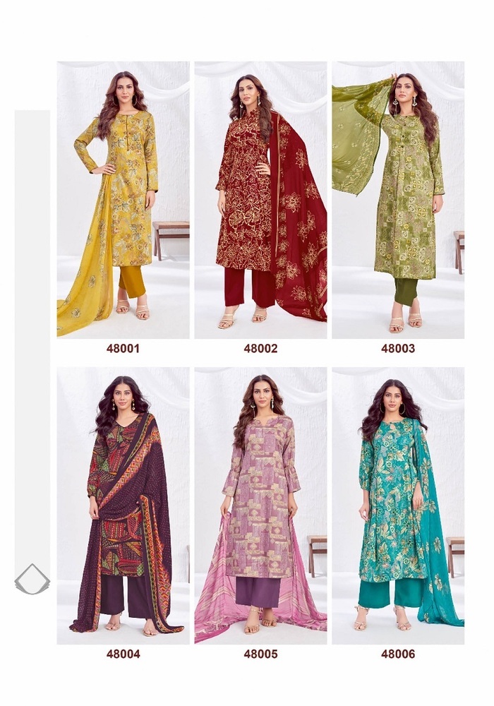 Suryajyoti Naisha Vol-48  Dress Material