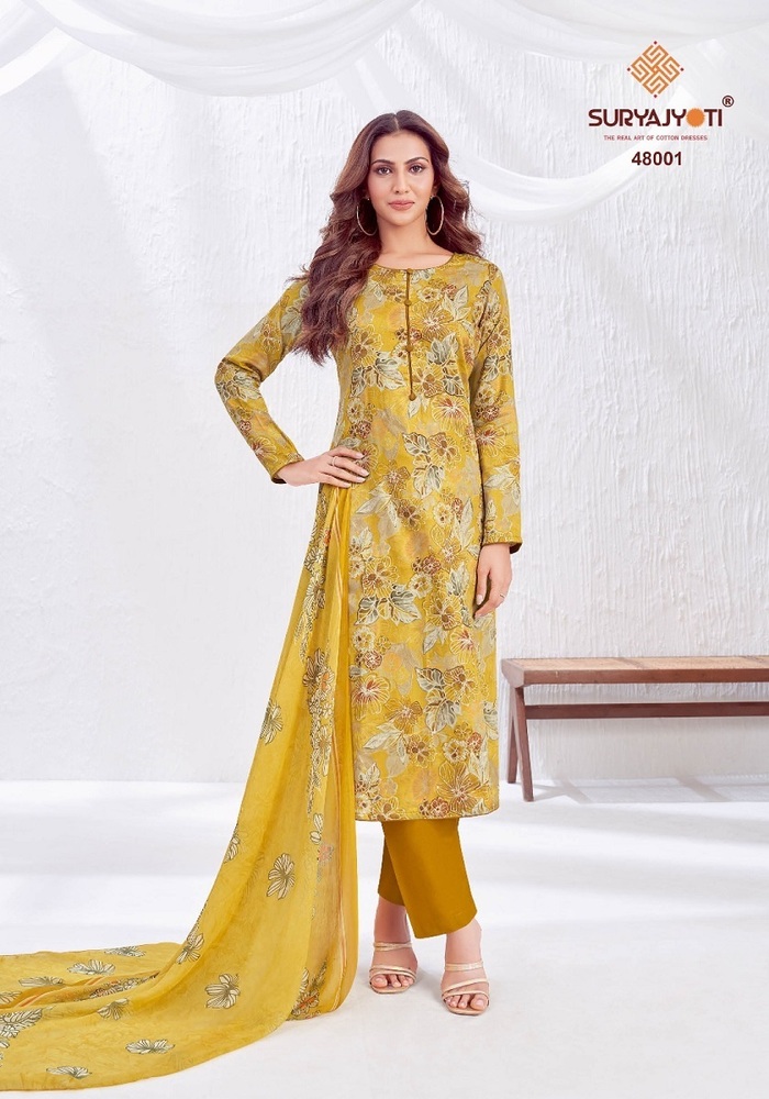 Suryajyoti Naisha Vol-48  Dress Material