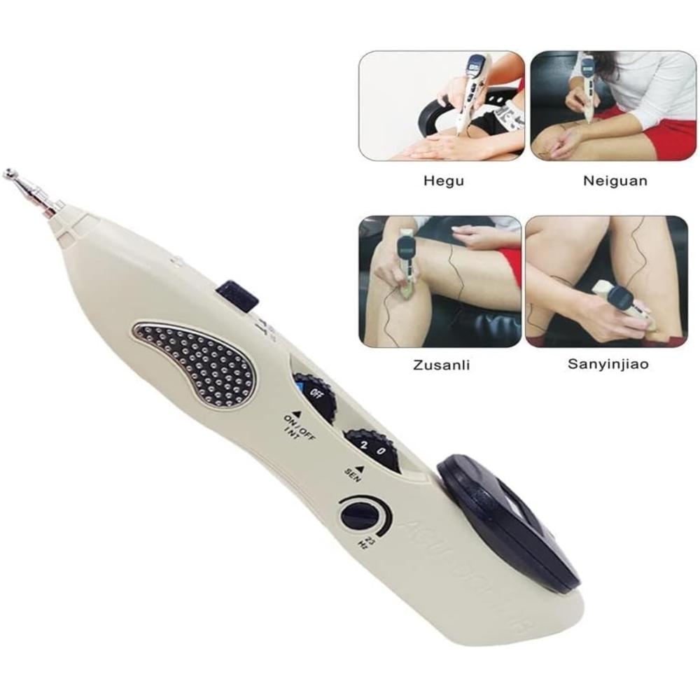 Electro Acupuncture Pen Handheld Massager Acupuncture Points Identify and Treatment Devacie Acupressure Therapy