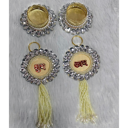 Wall Hanging Candle Holders Set - Color: Multicolor