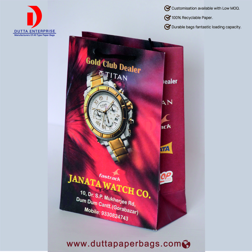 White Paper Gift Bag - Feature: Recyclable