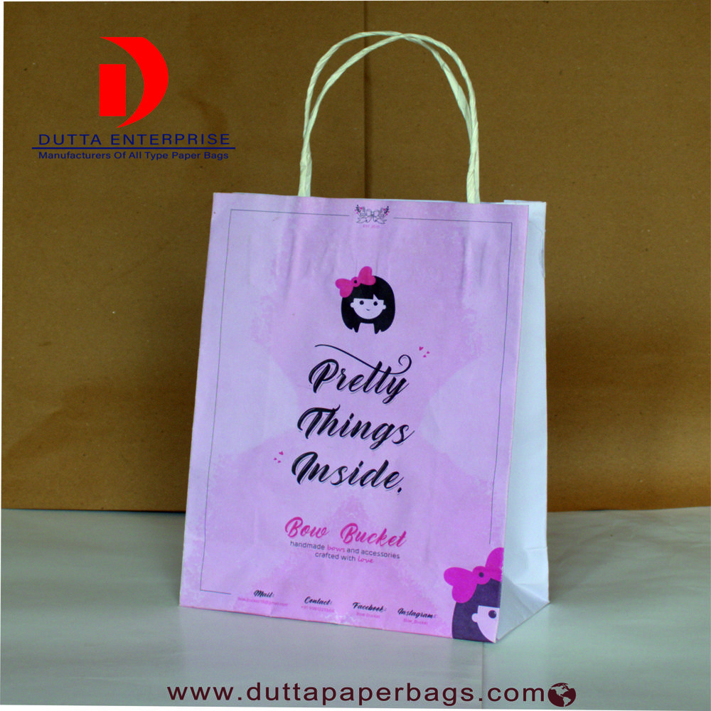 White Paper Gift Bag - Feature: Recyclable