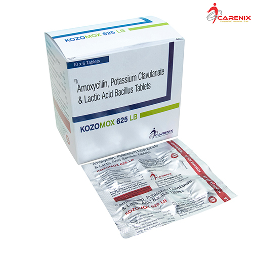 Amoxycillin Potassium Clavulanate And Lactic Acid Bacillus Tablets