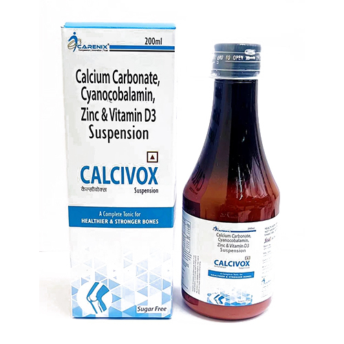 Calcium Carbonate Cyanocobalamin Zinc And Vitamin D3 Suspension