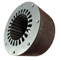 Mild Steel Monoblock Motor Stamping - Color: Gray