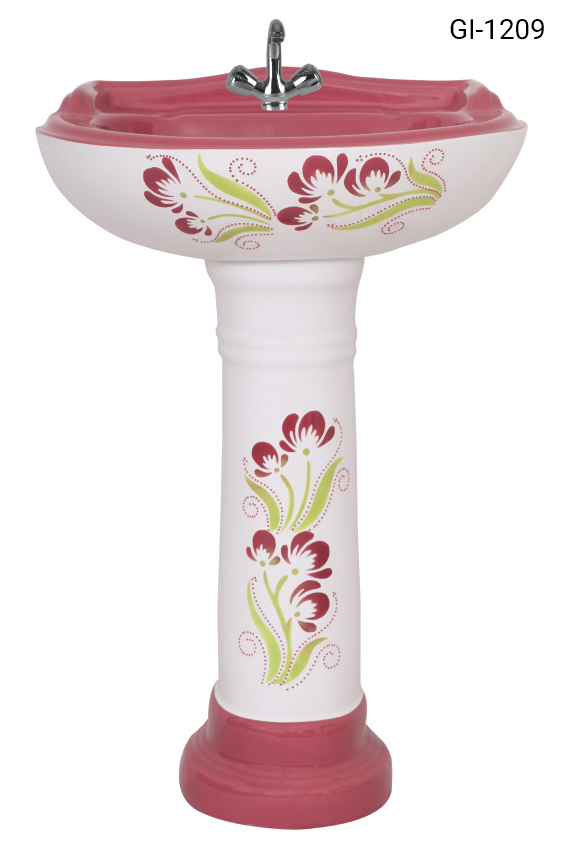Sanitary pedestal basin