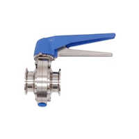 Stainless Steel Butterfly Ball Valve - Color: As Per Availability