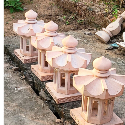 Stone Outdoor Lamp - Color: Sand