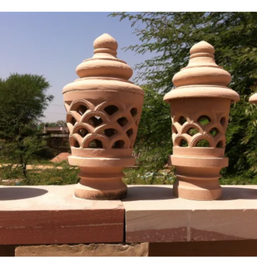 Stone Outdoor Lamp - Color: Sand