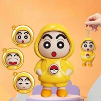 Face Rotating Keychain - Body Material: Plastic
