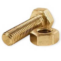 Corpo Nickel Hex Bolt - Copper, Various Sizes, Polished Finish | Rust Proof, Powder Coated, Rigid