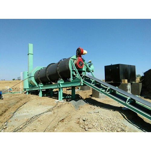 Drum Mix Plant - Mild Steel, Standard Size, Green Color | Electric Drive, Fully Automatic, PLC-Controlled Cooling System, 1-Year Warranty