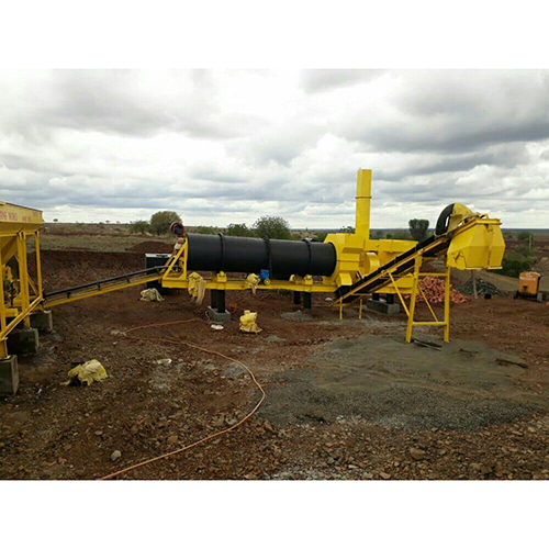 Hot Mix Plant - Mild Steel, Yellow Color | Electric Drive, 220-440 Volt, 50 Hertz, Automatic Operation, PLC Controlled, 1-Year Warranty