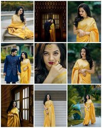 HEAVY SOFT LICHI SLIK SAREE