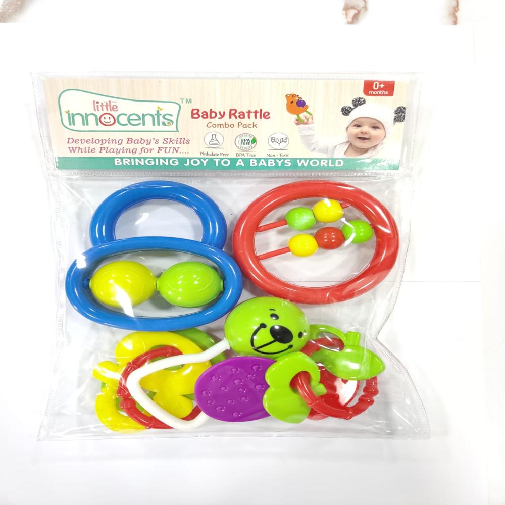 Fancy Baby Rattles - Color: Green Blue Orange Yellow