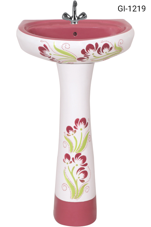 Pedestal basin sanitary ware