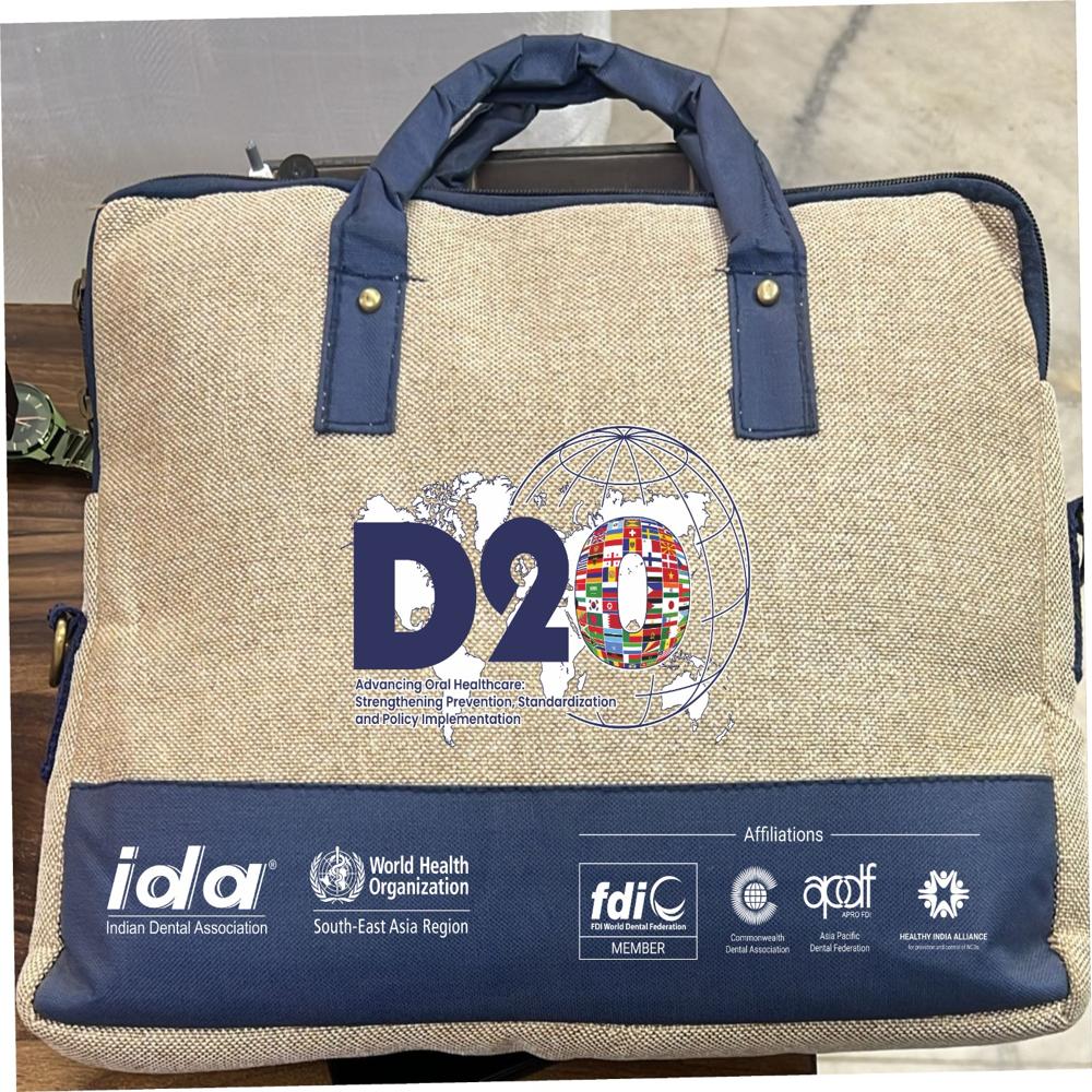 Promotional Jute Bag - 20x16 Inches Tan & Brown | Customized Design, Light Weight, Versatile Usage