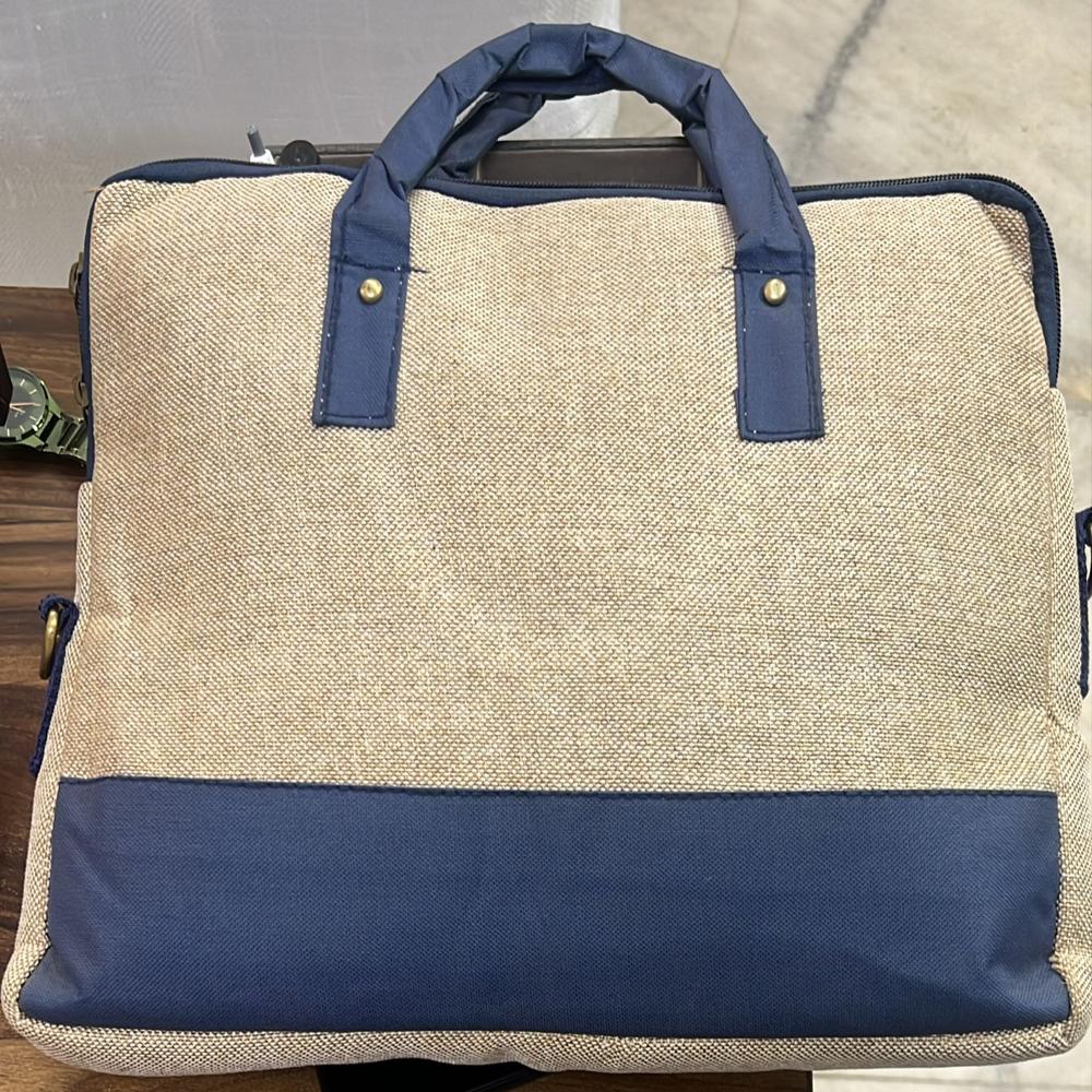 Promotional Jute Bag - 20x16 Inches Tan & Brown | Customized Design, Light Weight, Versatile Usage