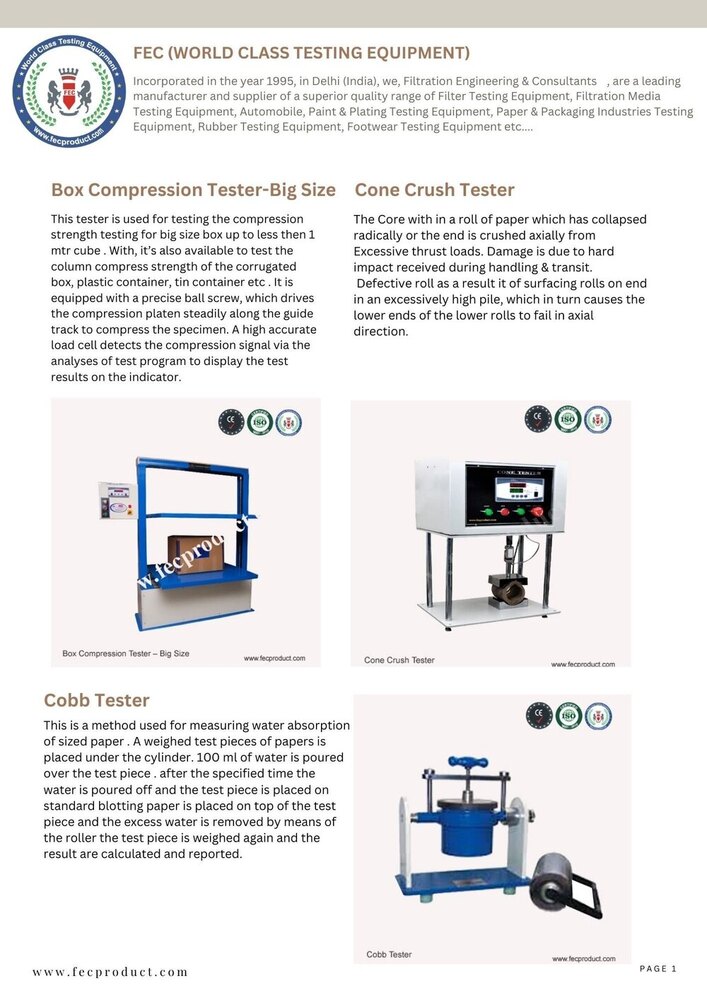Filter Hydrostatic Burst Pressure Test Rig Equipment at 31860.00 INR at ...