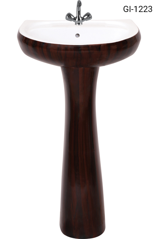 Pedestal lavatory basin