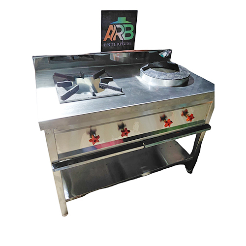 2 Burner Stainless Steel Cooking Range - Gas Type: L.P. Gas