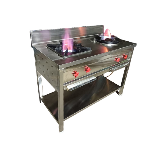 Double Burner Cooking Range - Gas Type: L.P. Gas