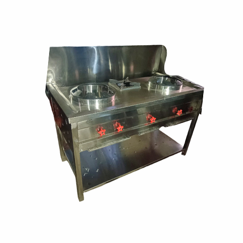 3 Burner Chinese Cooking Range - Gas Type: L.P. Gas